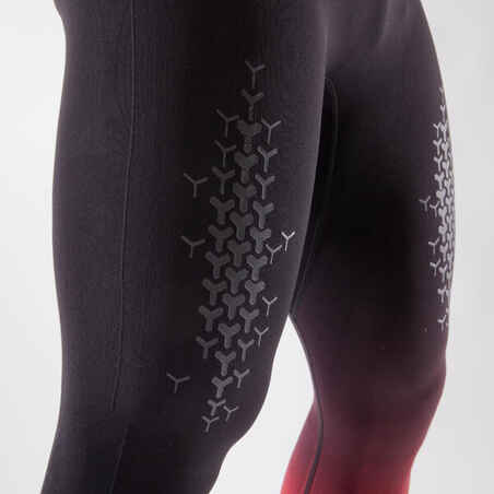 Men's Cross Training Leggings - Black/Red