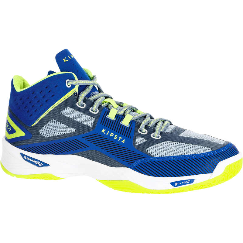 ALLSIX V500 Mid Volleyball Shoes Blue Decathlon