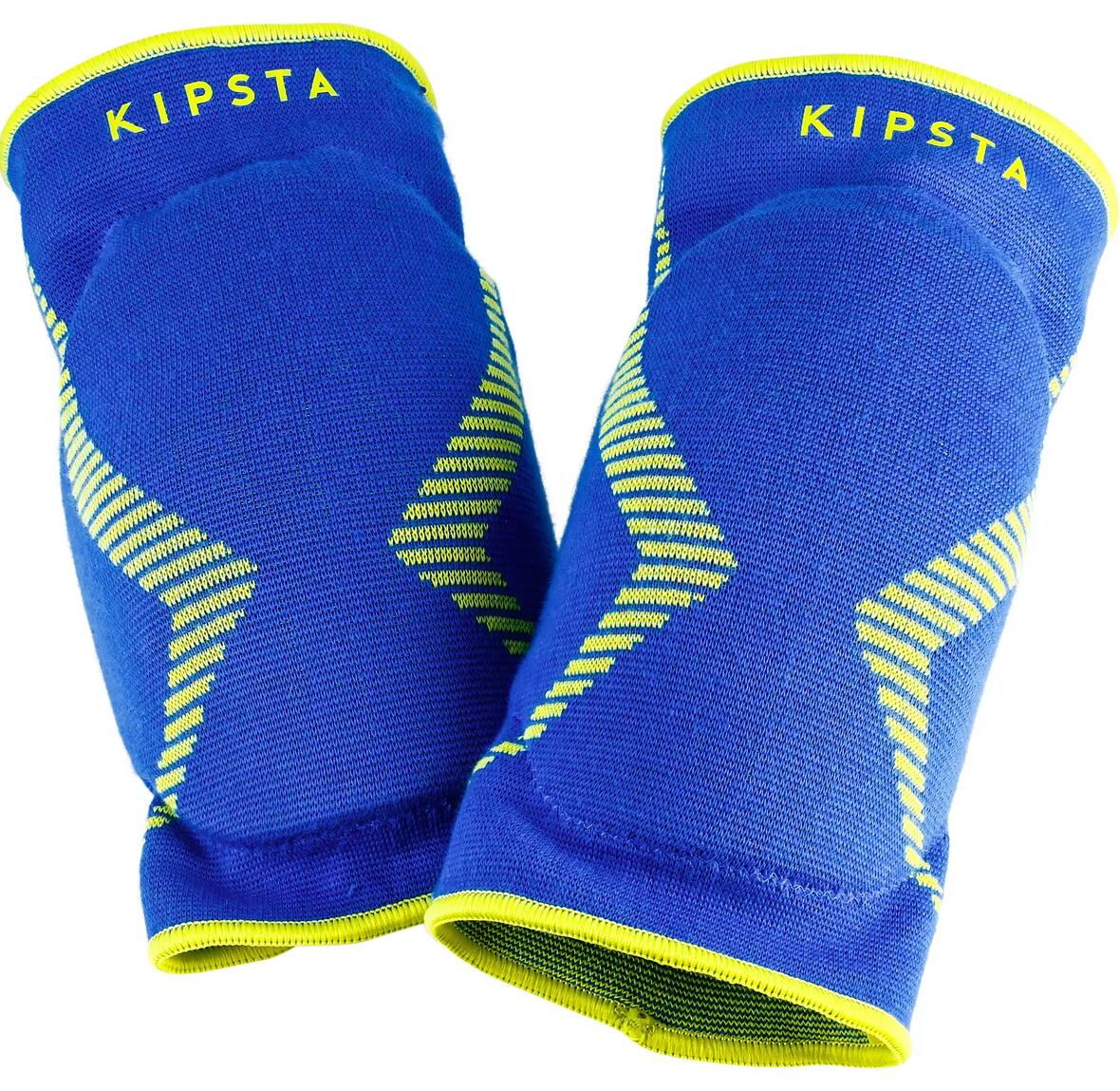 knee pad v500 bleu jaune