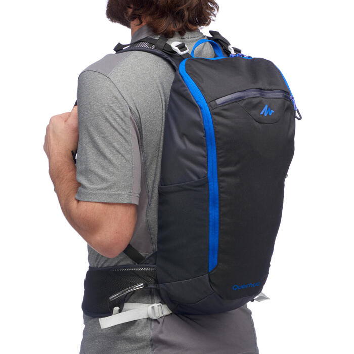 FH500 Helium 15 litre rapid Hiking Backpack Black/blue Decathlon