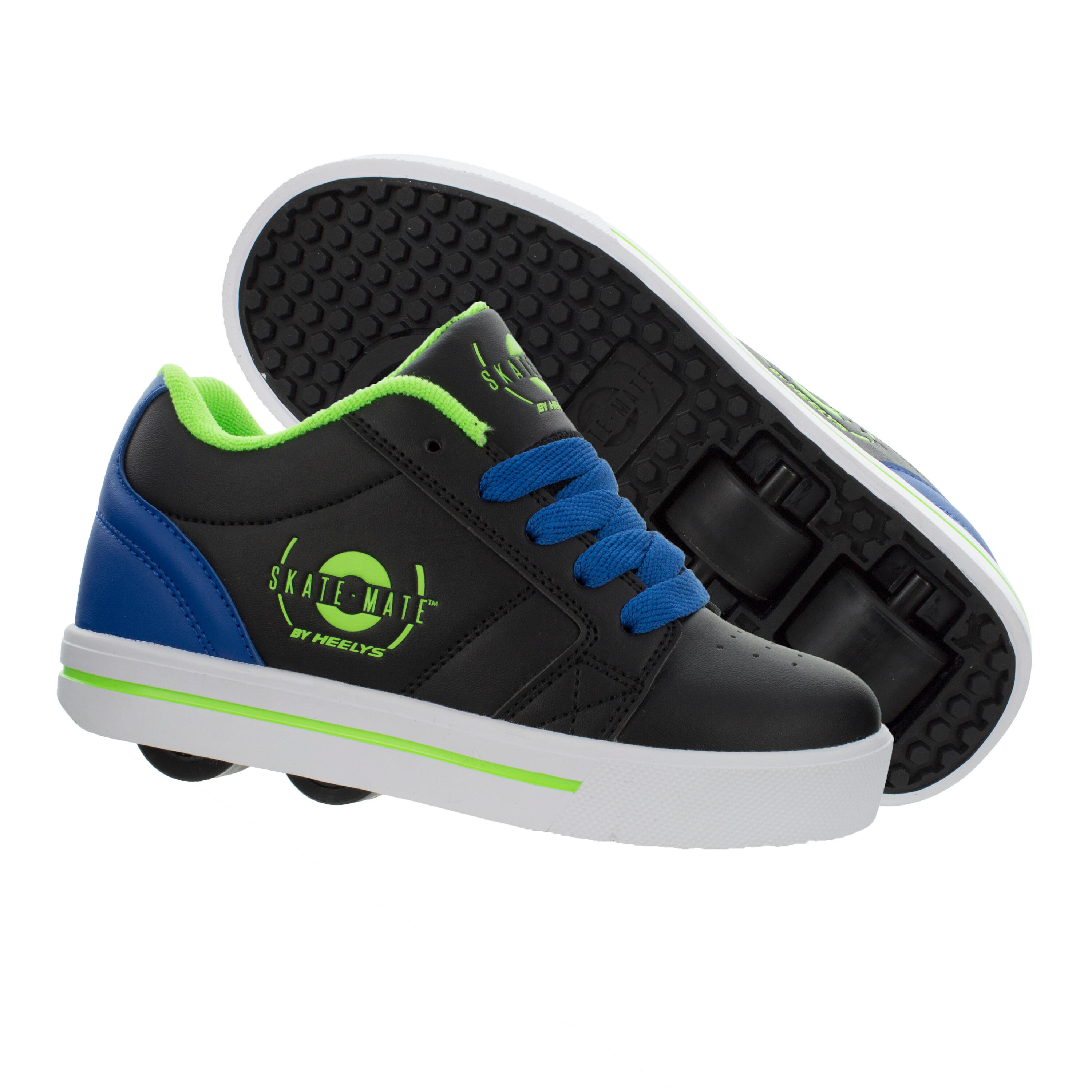 Scarpe con rotelle SKATEMATE neroazzurre HEELYS Decathlon