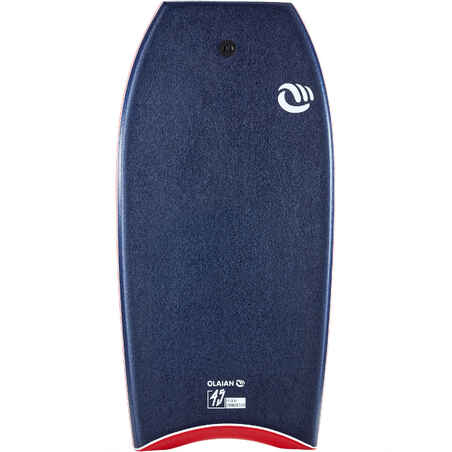 Bodyboard 900 Blue User Size >1.85m 45" Polypropylene Stringer + Leash