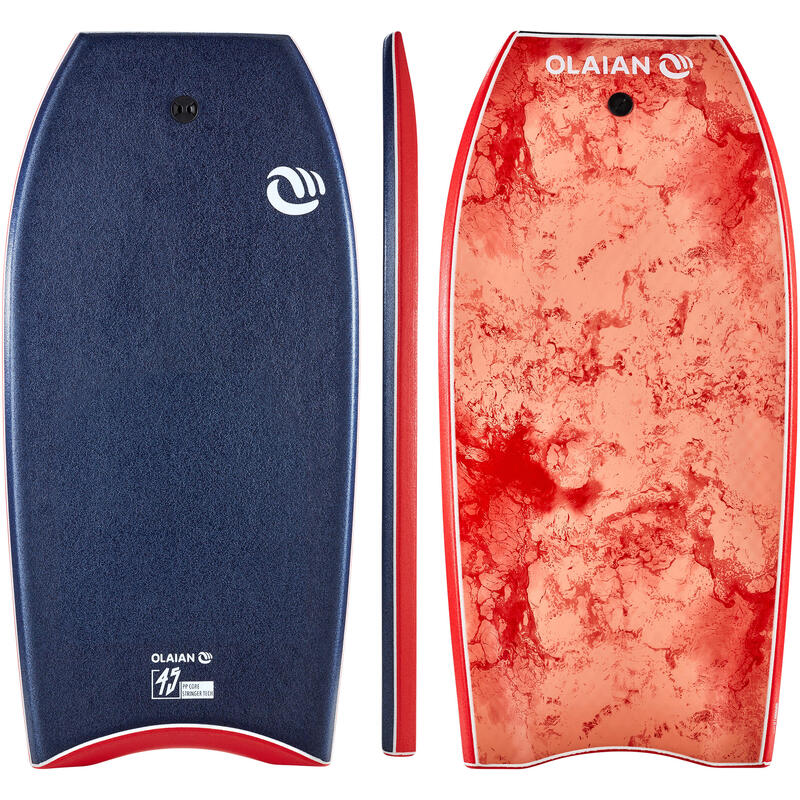 Bodyboard 900-as 45”,185 cm fölötti magassághoz,polipropilén merevítő, leash,kék