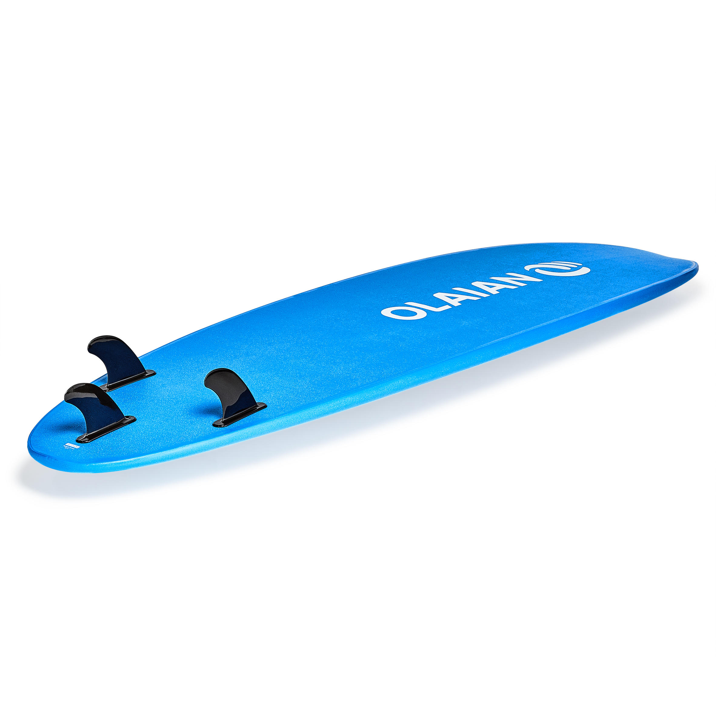 FOAM SURFBOARD 100 7 . Supplied with a leash and 3 fins. Decathlon