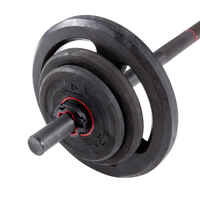 Kit Barra/Pesas Musculación Pump 20 kg 1,30 m 28 mm