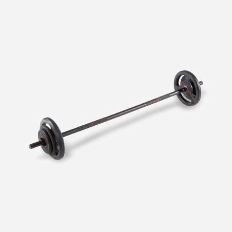 Kit pump 20 kg barre et poids de musculation 1,30 m 28mm