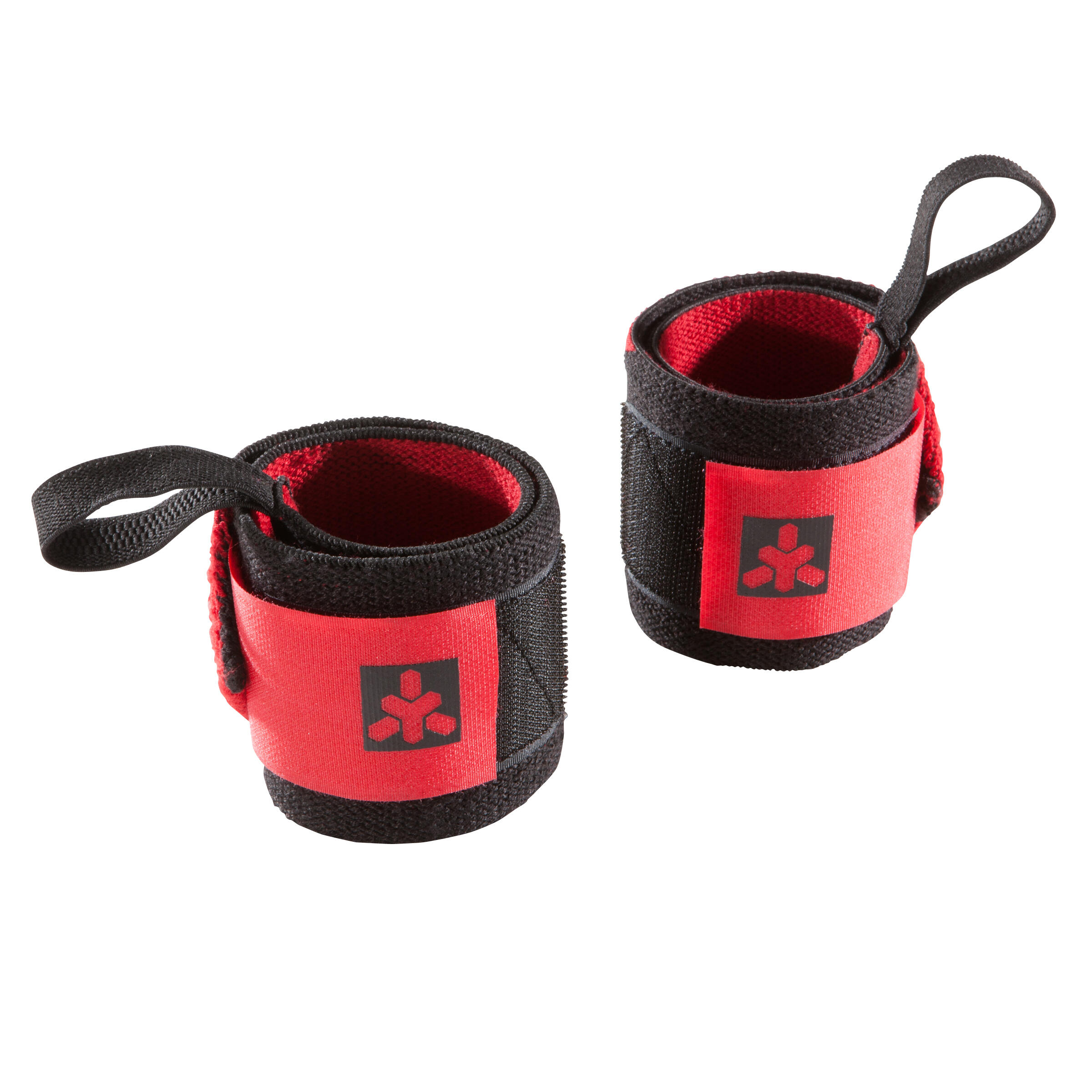 Domyos Wrist Wraps Met Klittenband Voor Krachttraining Rood domyos kopen in de aanbieding