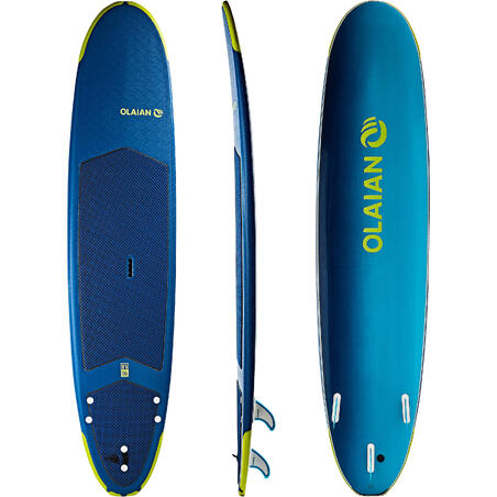 Пінна дошка 500 для серфінгу, 8'6” До комплекту входять лиш і 3 плавники.