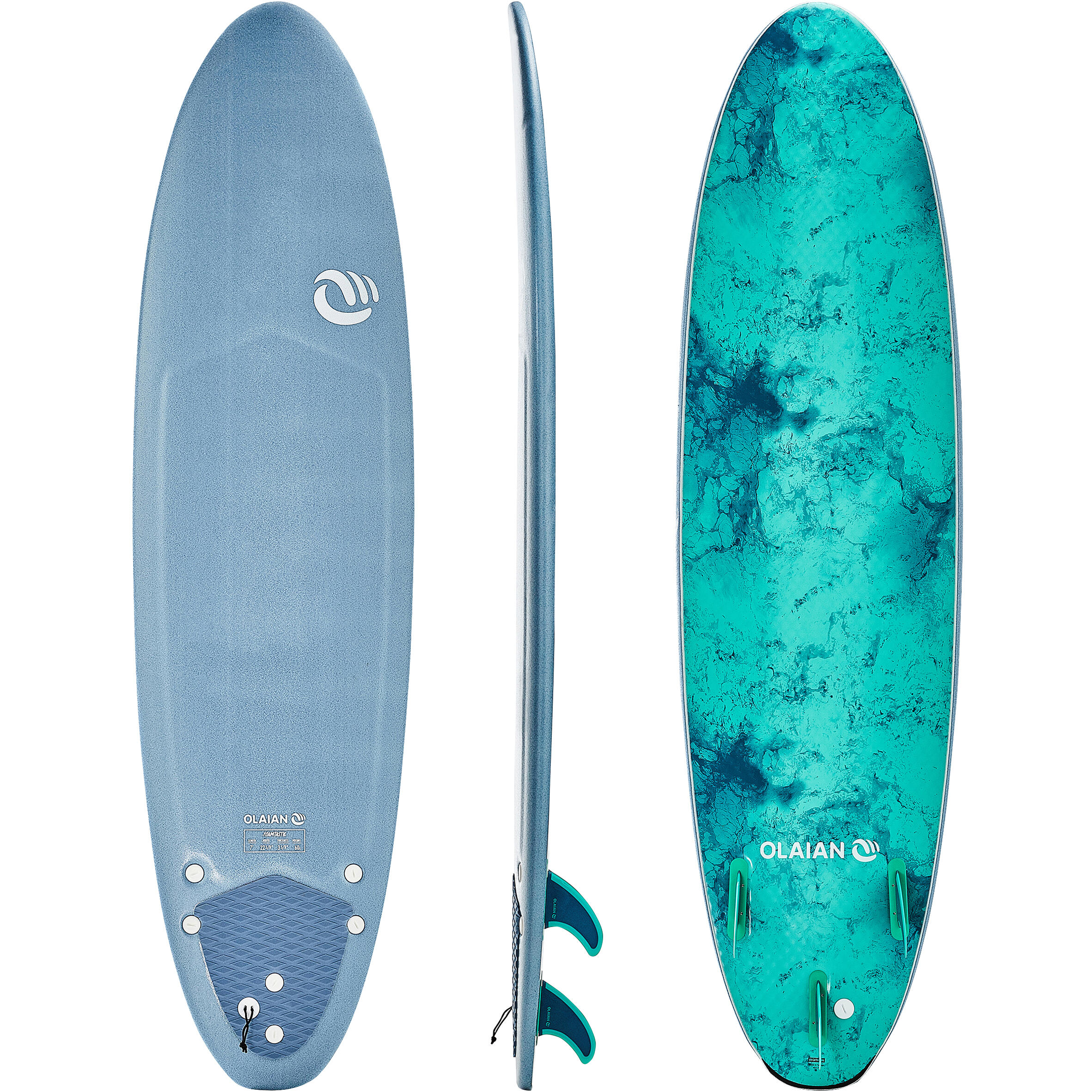  Planche de surf  en mousse 7 900 Livr e avec 3 ailerons 