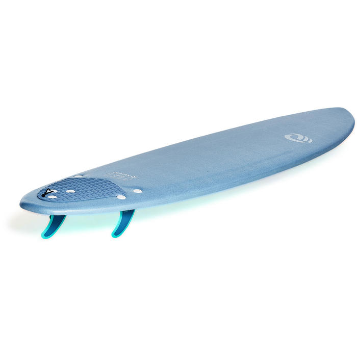 Tabla Surf Espuma Shortboard Olaian 900 7' Adulto Azul Gris Estampado