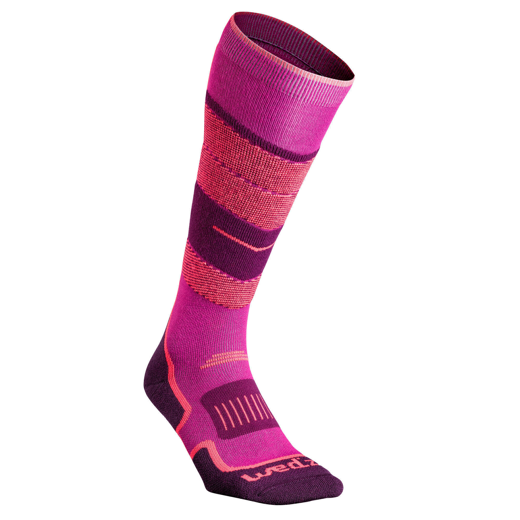 WEDZE 300 Adult Ski Socks - Pink