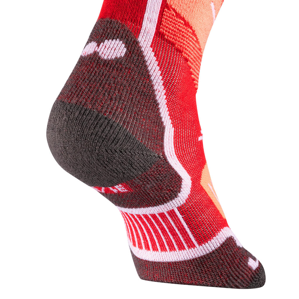 CHILDREN'S SKIING SOCKS 300 RED