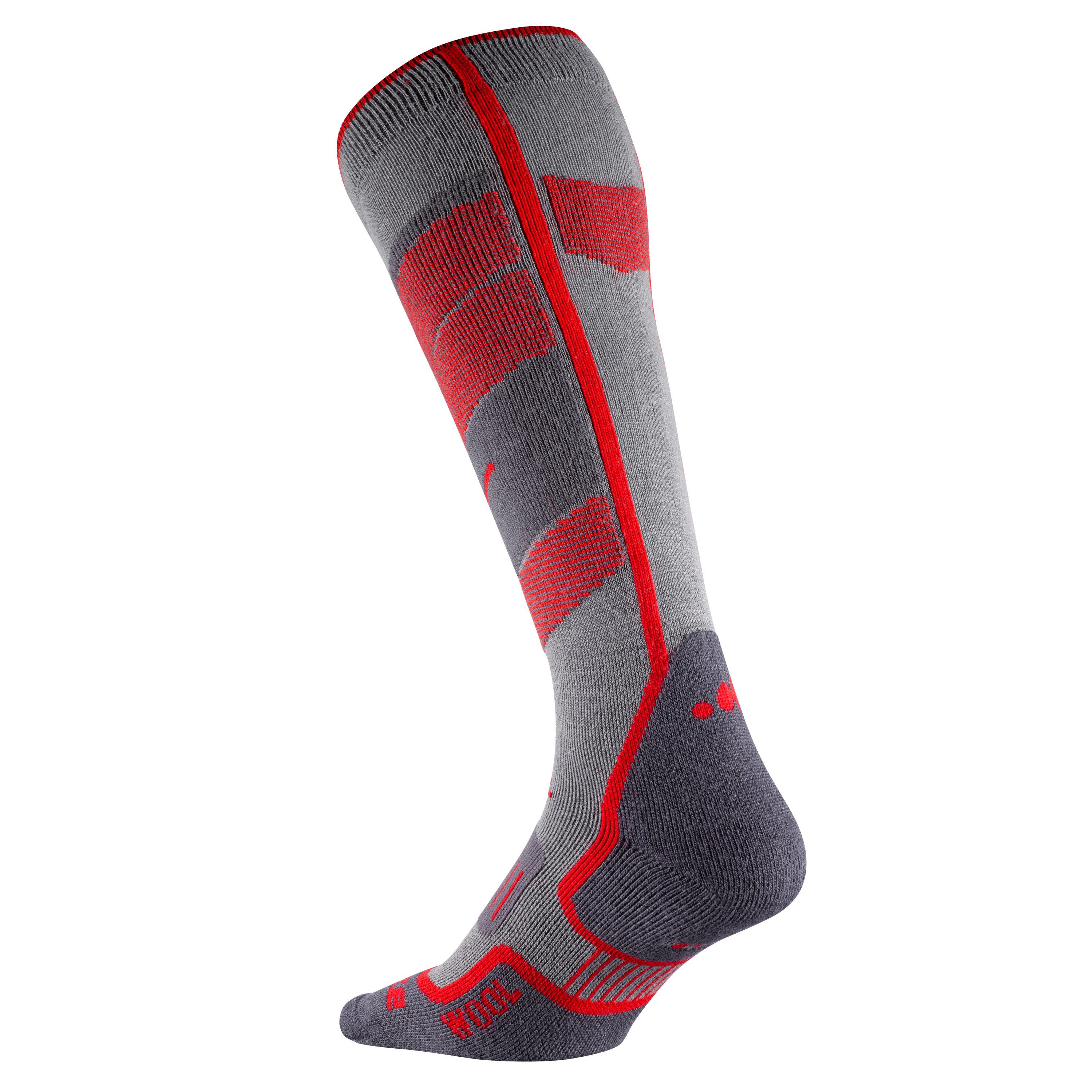 Adult Ski Socks 300 Blue Yellow 2/5