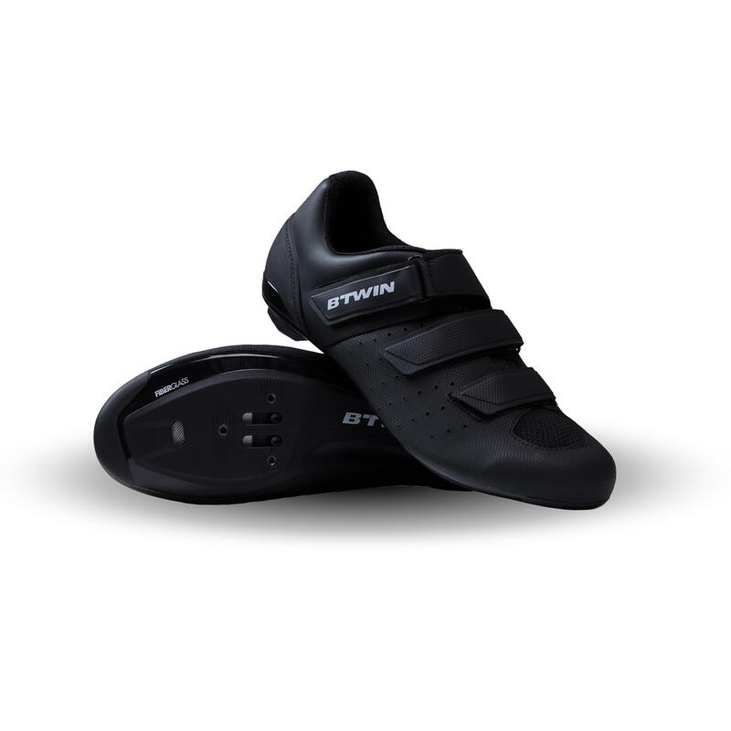 Zapatillas ciclismo carretera ROADR 500 NEGRO