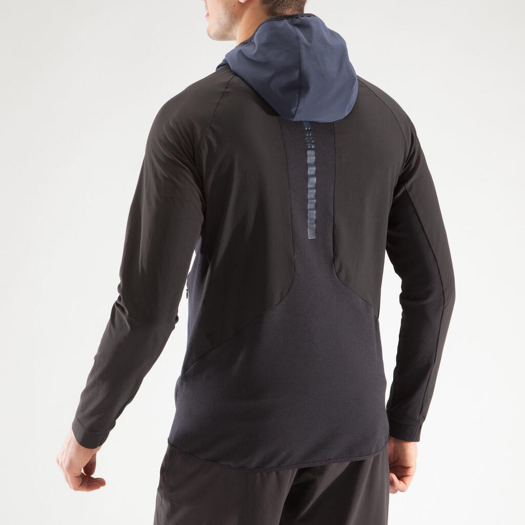 Trainingsjacke Cardio 900 Fitness Herren grau/schwarz