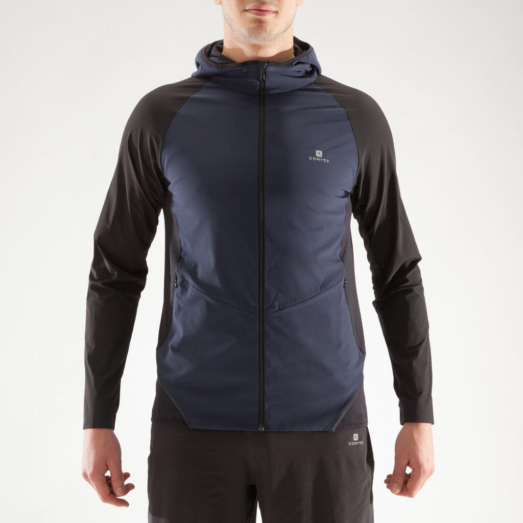 Trainingsjacke Cardio 900 Fitness Herren grau/schwarz