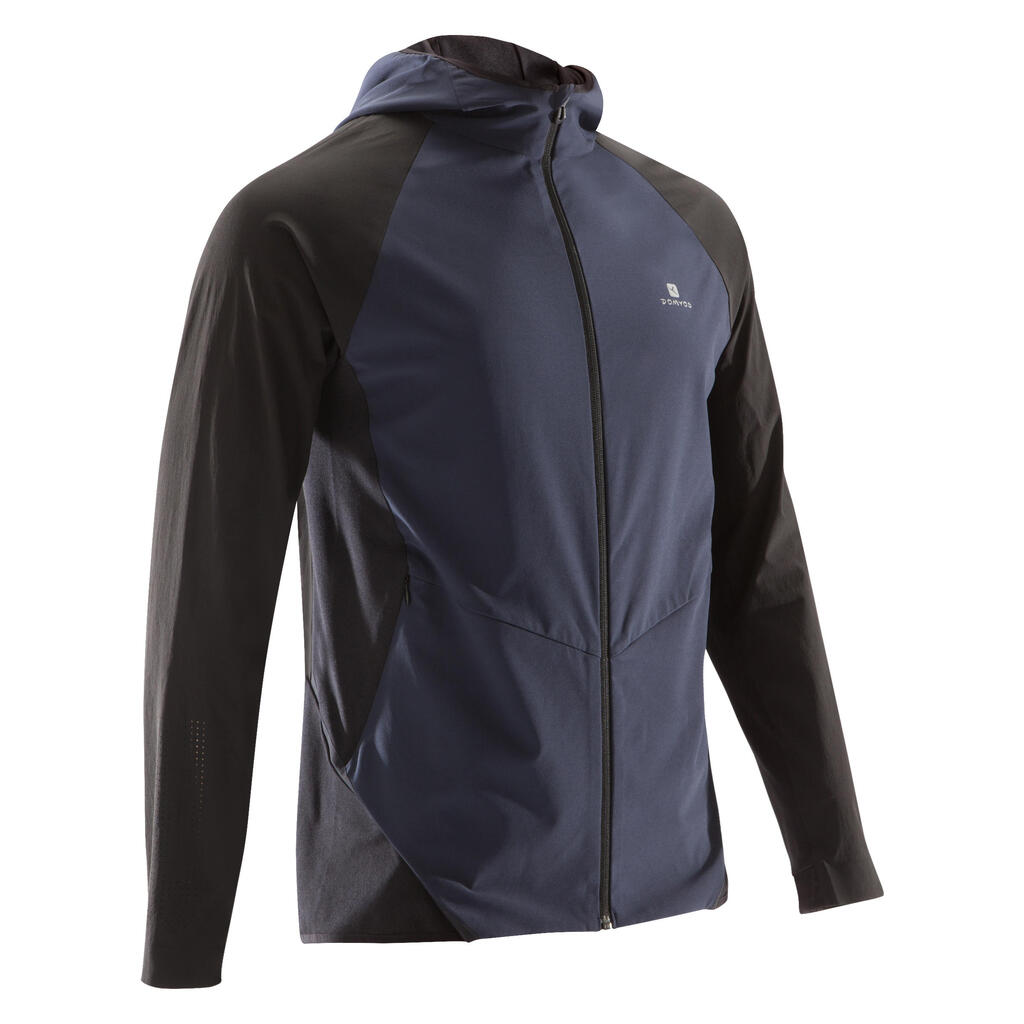 Trainingsjacke Cardio 900 Fitness Herren grau/schwarz