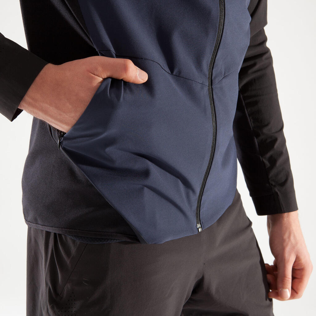 Trainingsjacke Cardio 900 Fitness Herren grau/schwarz