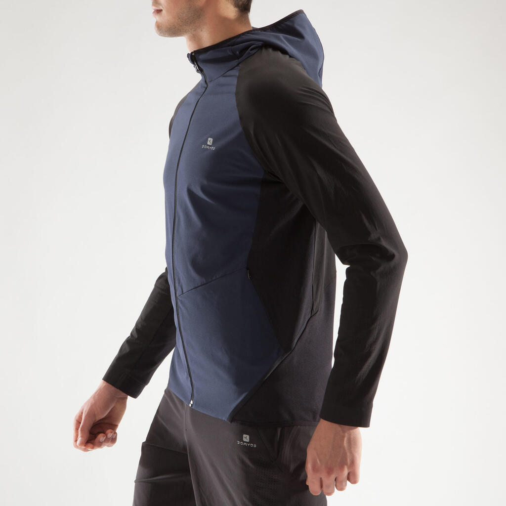 Trainingsjacke Cardio 900 Fitness Herren grau/schwarz