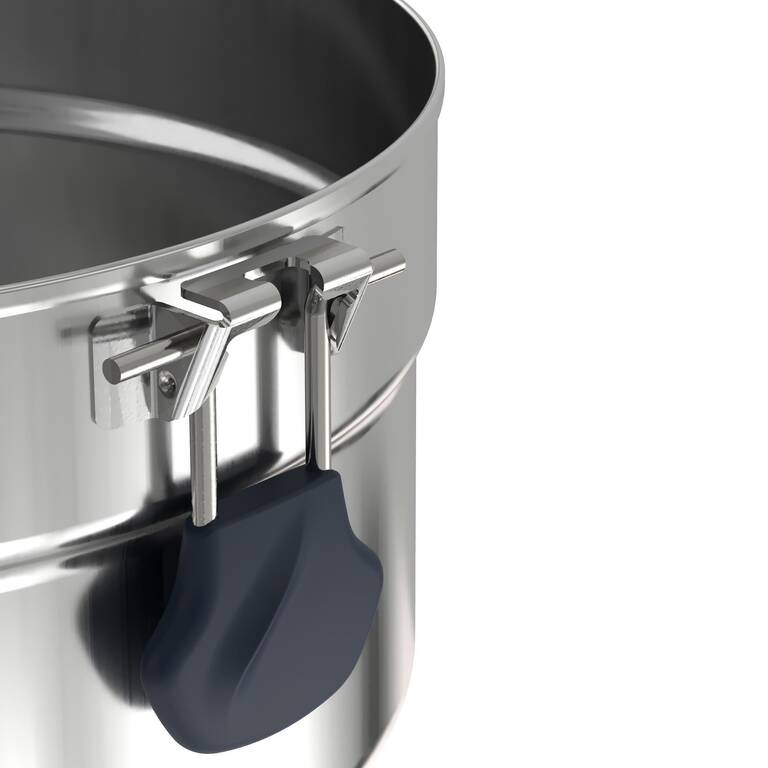 Hiker's Camp Stainless Steel Cookset Non-Stick Coating MH500 4 People - Quechua