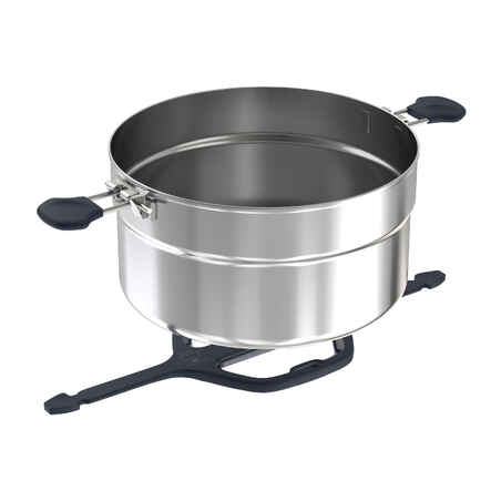 MH500 hiker's camping cook set stainless steel + non-stick coating 4 p. 3.5 L