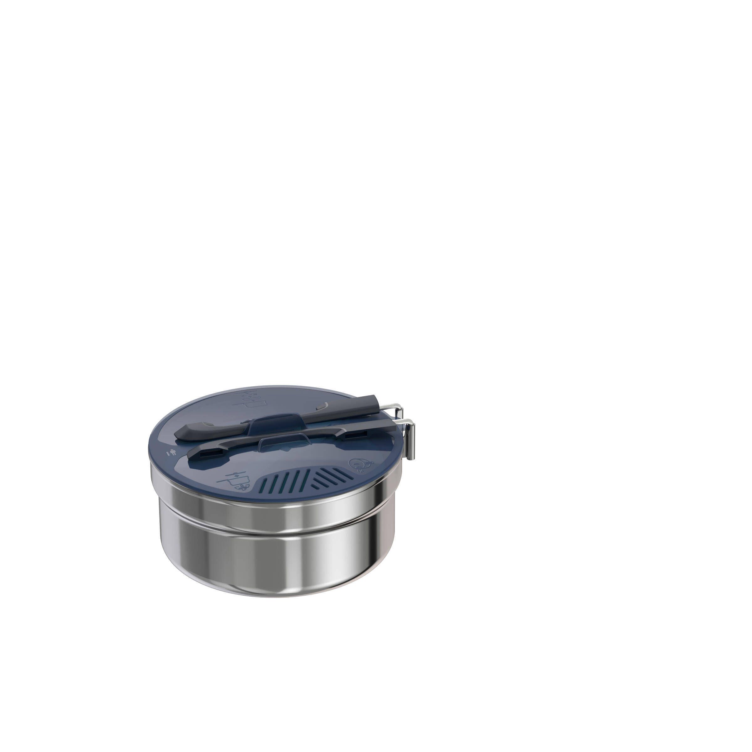 Camping Cookset Stainless Steel MH100 1 Person (1.1L) -  4