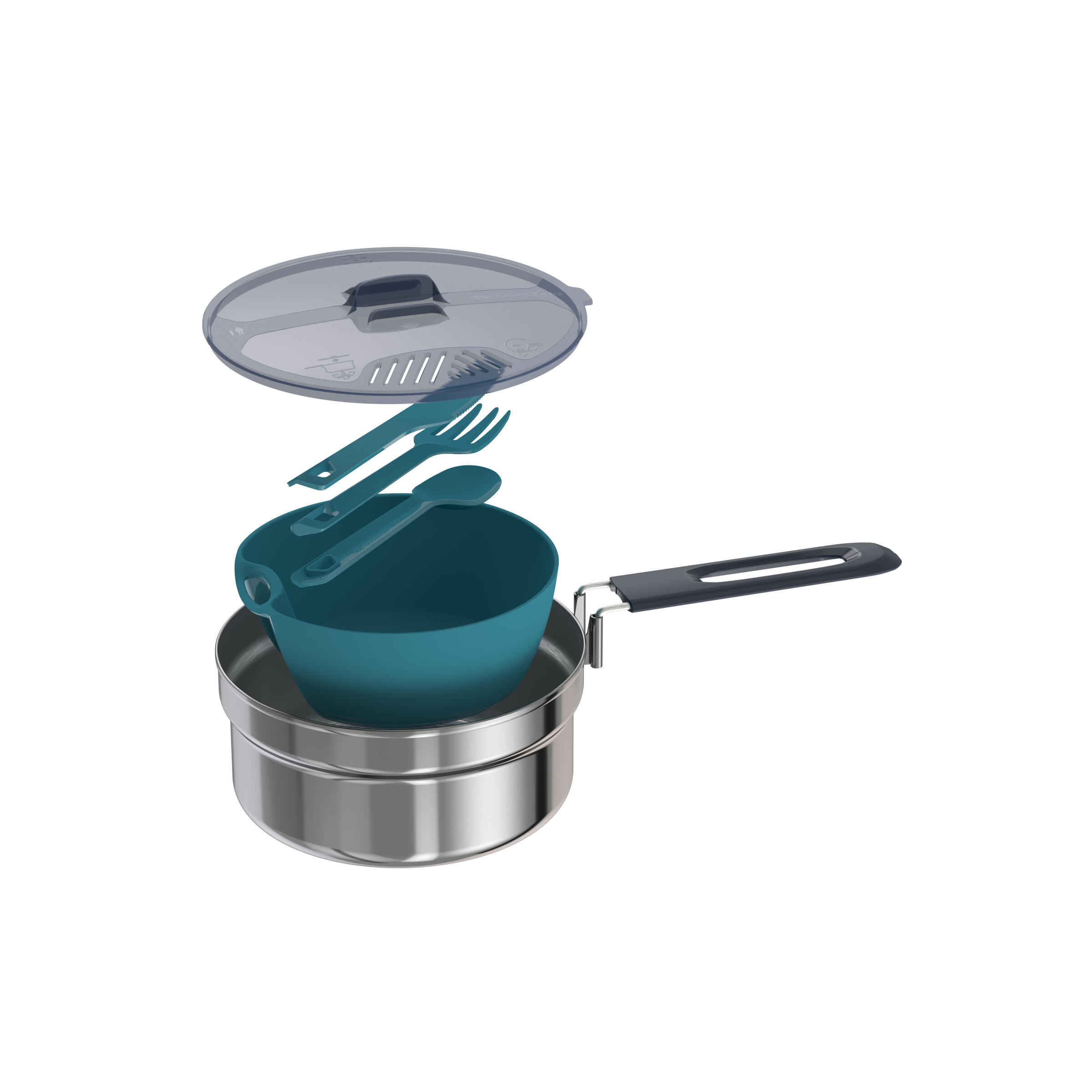 Gamelle en acier inoxydable MH100 1P - QUECHUA