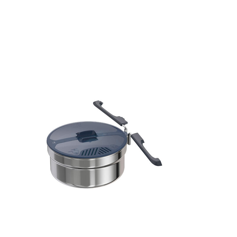 Set de gătit 100 camping din oțel inoxidabil, 1 persoană 6 elemente