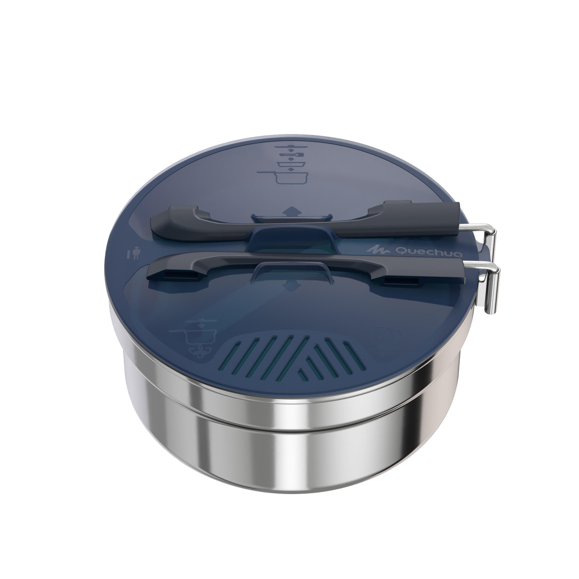 Stainless Steel Camping Cook Set - 1.1L 2/9