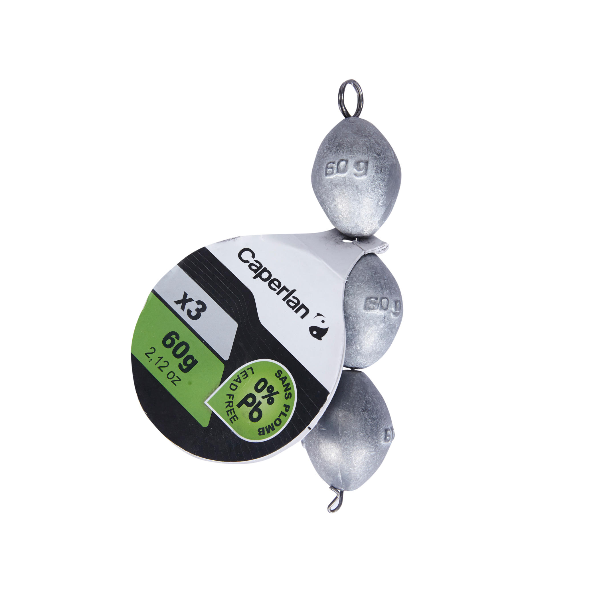 Olive lead-free ledgering weights 1/7