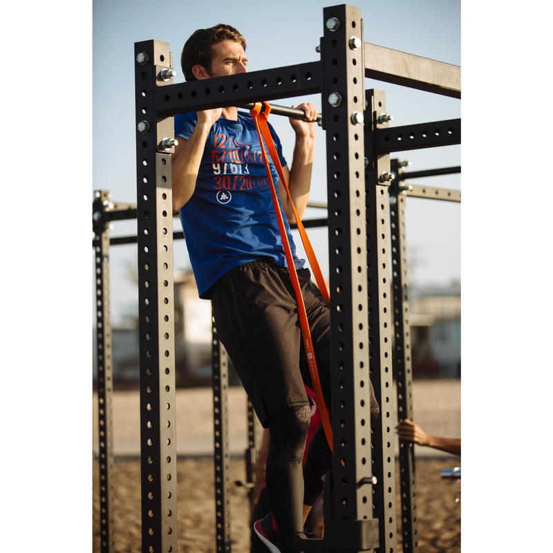 500 Crosstraining Tayti Erkek Baskili Siyah Domyos By Decathlon