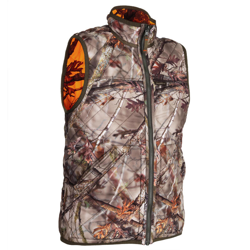 gilet de chasse camouflage fluo