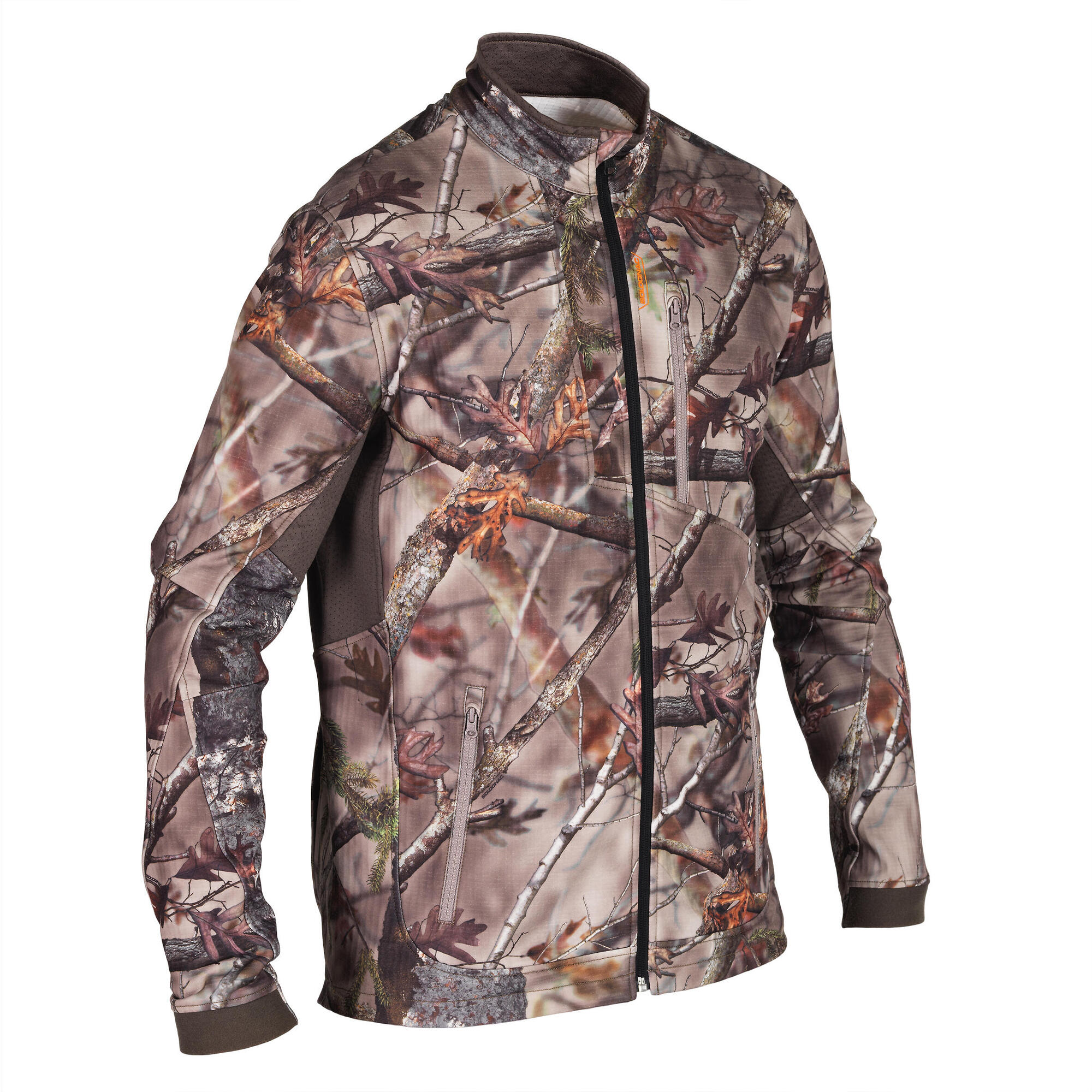 Hunting Silent Breathable Jacket 500 - Forest Camo | Solognac