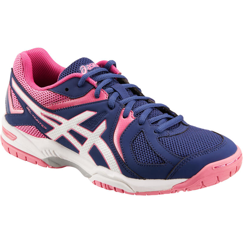 Zapatillas Bádminton/Squash Asics Gel Hunter Mujer Azul/Rosa
