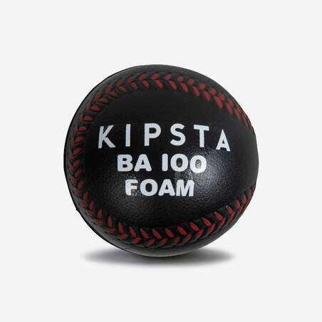 Bola Bisbol Busa BA 100 - Hitam/Merah