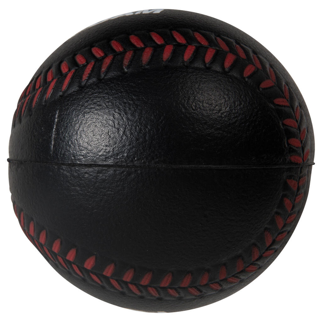 Pelota de béisbol en espuma Kipsta BA100 negro