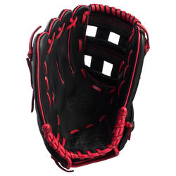 Gant de baseball A360 main droite 12 pouces noir rouge