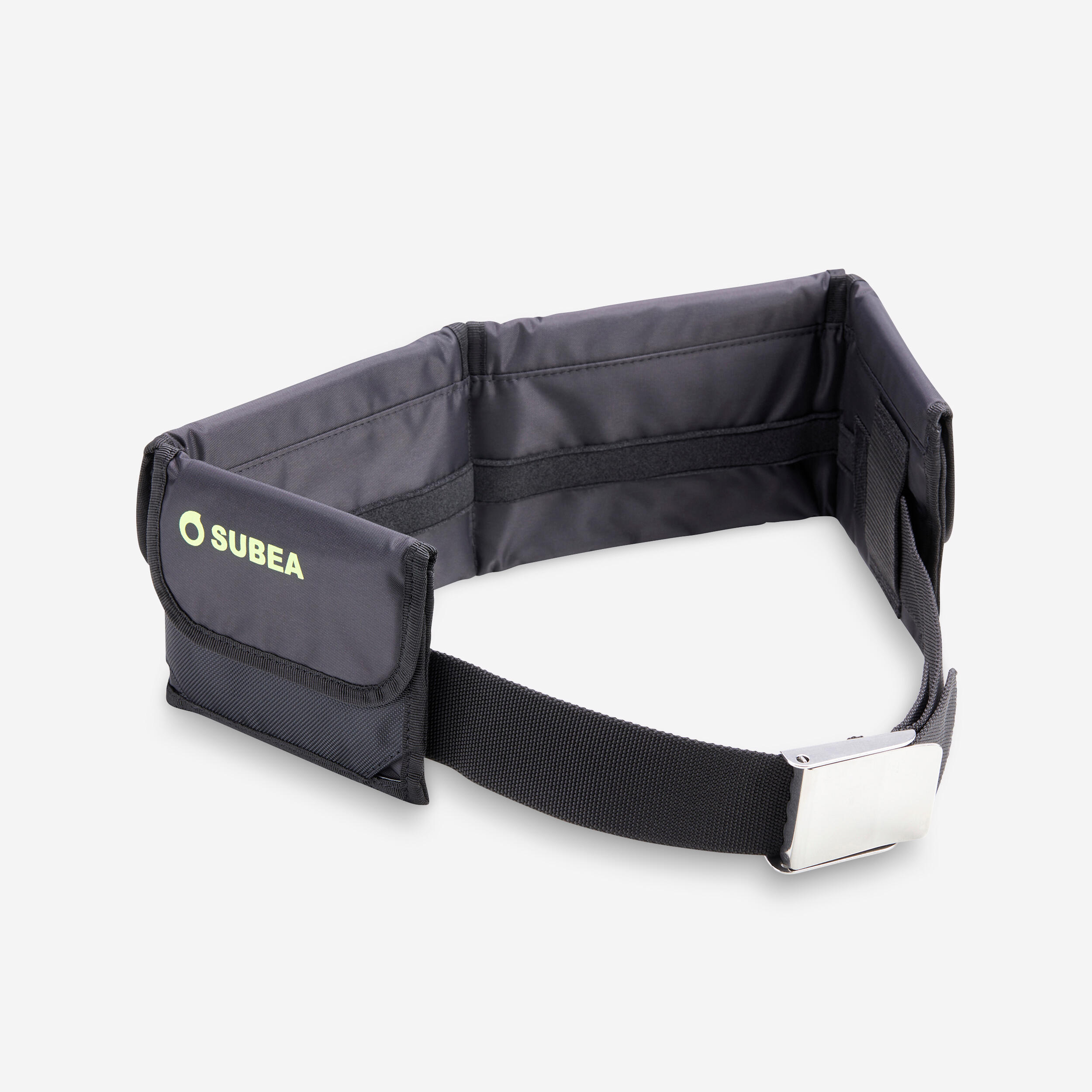 Soft diving belt with pockets for lead weights