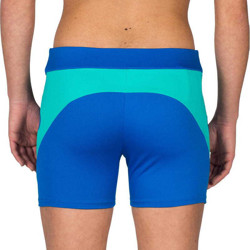 Pantalón corto de voleibol mujer V500 azul eléctrico 