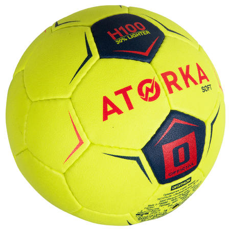 Ballon De Handball Enfant H100 Soft T0 Jaune Rose Decathlon Ballon De Handball Enfant H100 Soft T0 Jaune Rose Decathlon