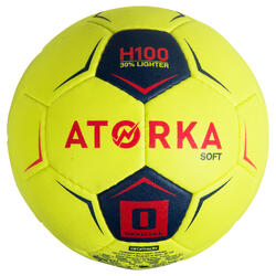 ATORKA H100 Soft Hentbol Topu - 0 Numara - Çocuk - Sarı / Pembe