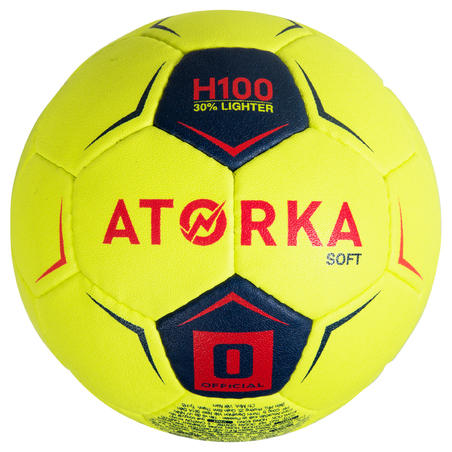 Ballon De Handball Enfant H100 Soft T0 Jaune Rose Decathlon Ballon De Handball Enfant H100 Soft T0 Jaune Rose Decathlon