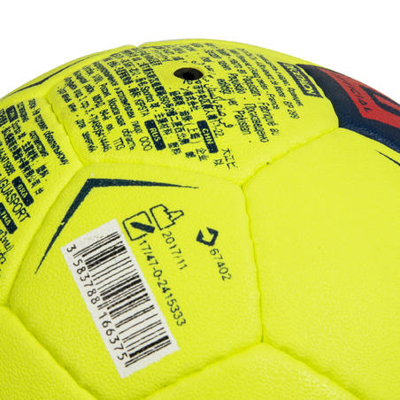 Гандбольний м'яч H100 Soft, розмір 0 - Жовтий/Рожевий