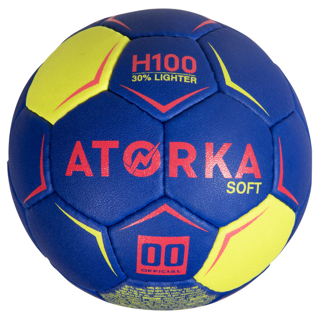 Handball H100 Soft Kinder Größe 0 blau