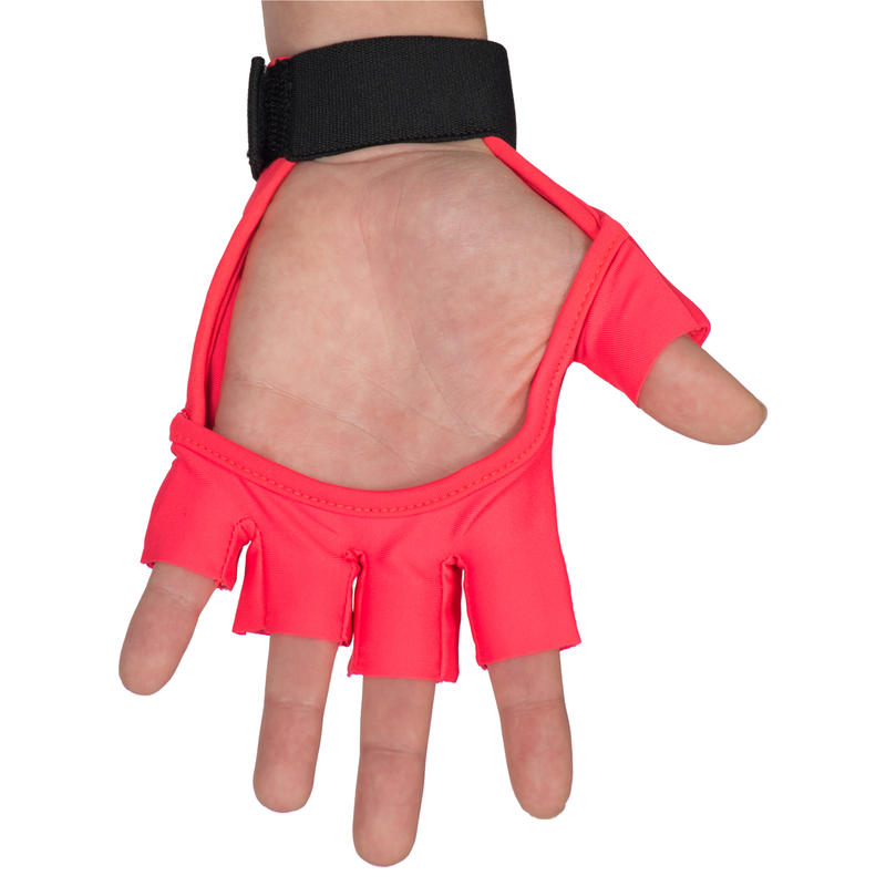 Kids' Low Intensity 1 Knuckle Field Hockey Glove FH100 Pink Decathlon