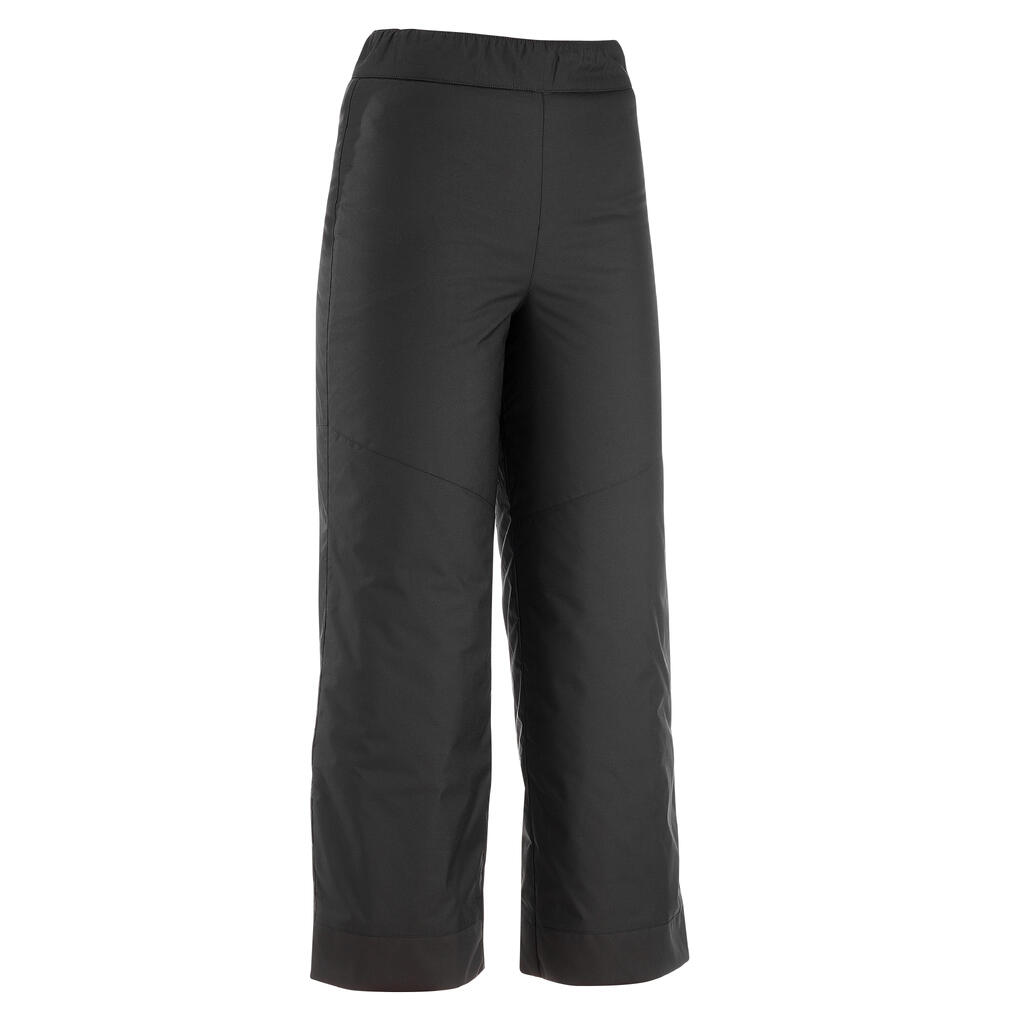 PANTALON DE SKI ENFANT 100 GRIS FONCÉ