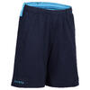 Jongensshort voor veldhockey FH100 marineblauw/lichtblauw