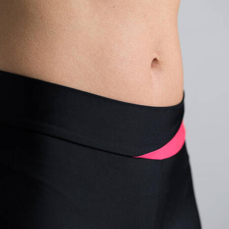 500 Women's Bibless Cycling Shorts - Black/Pink