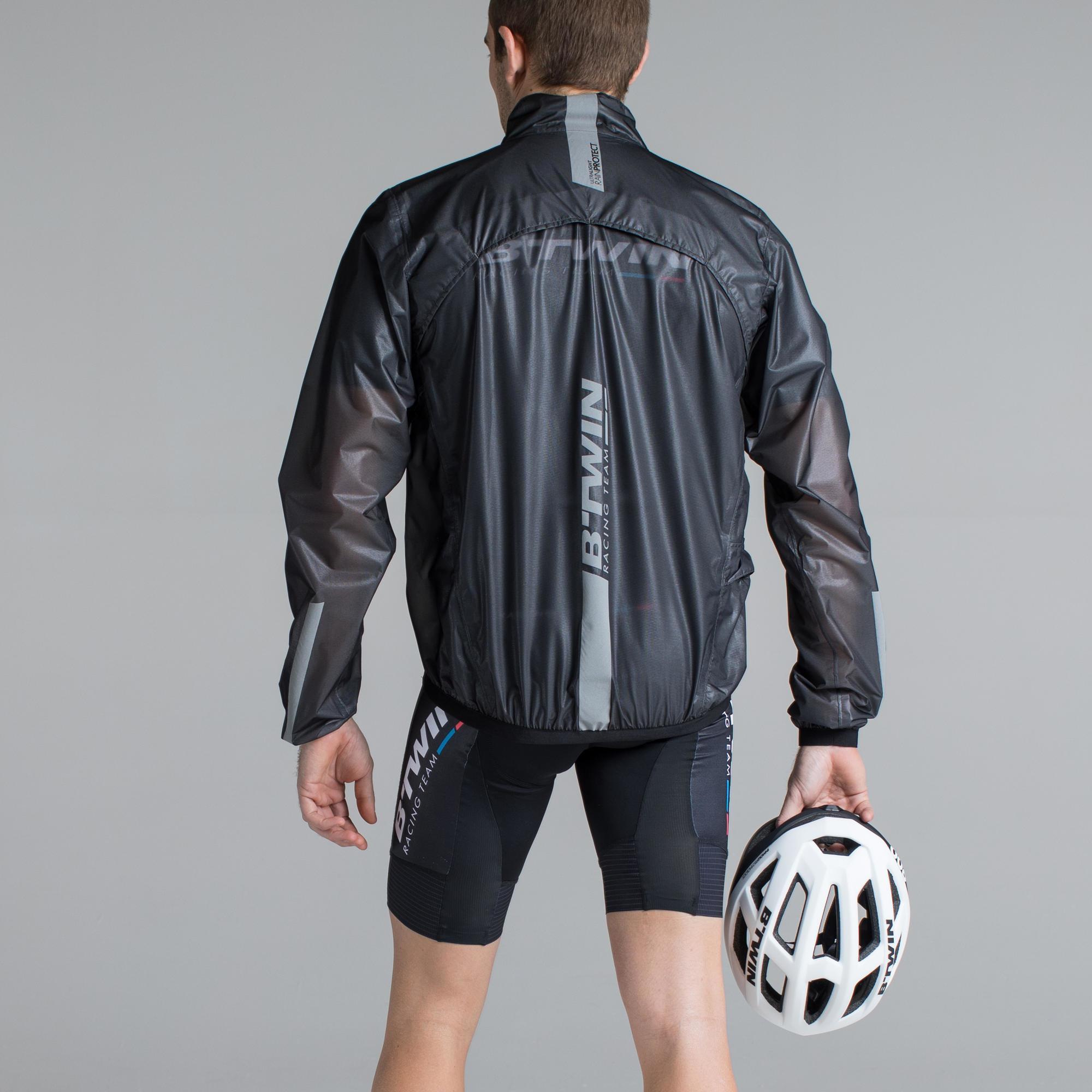 cycling rain jacket decathlon