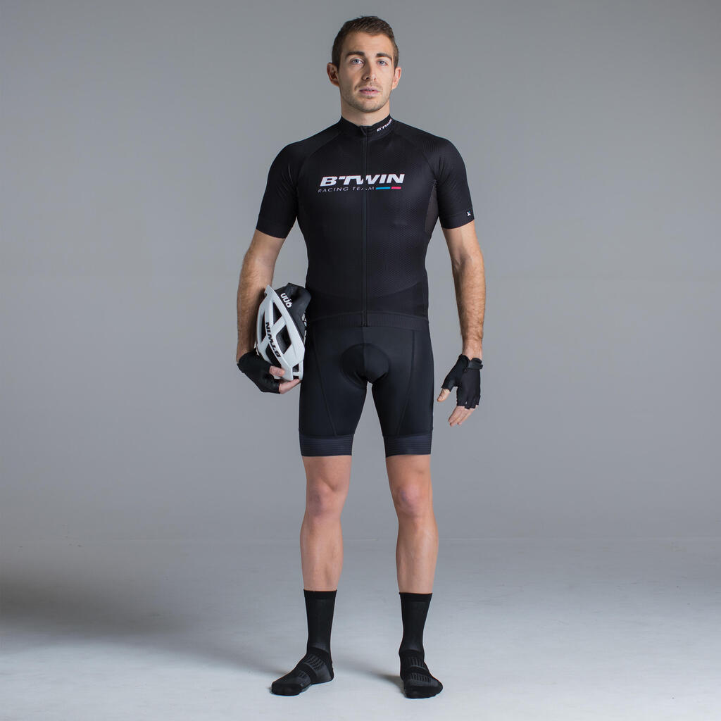 Kurze Radhose mit Trägern Rennrad RR 500 U19 Team Herren